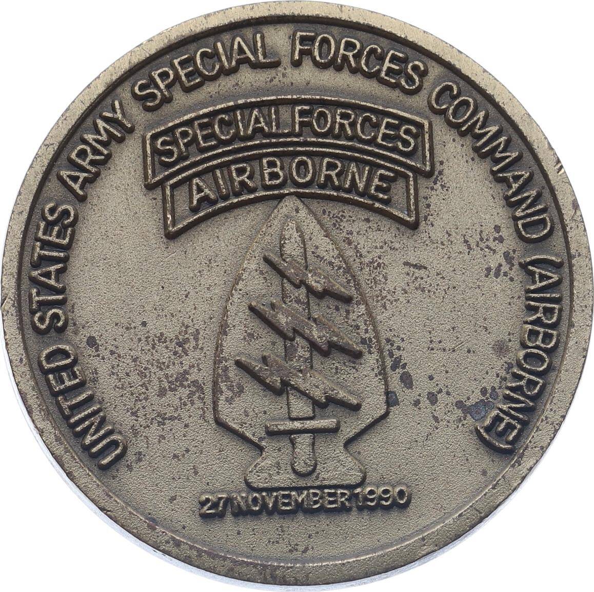 Amerika 1990 Yılı Özel Kuvvetler Komutanlığı (Airborne) Hatıra Madalyon MVM2078 - 2