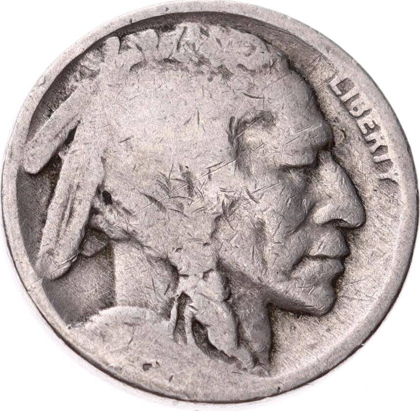 Amerika 5 Cents 1920's - 30's *Kızılderili - Buffalo* Haliyle YMP11279 - 1