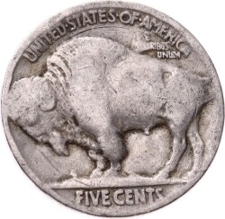 Amerika 5 Cents 1920's - 30's *Kızılderili - Buffalo* Haliyle YMP11281 - 2