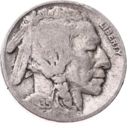 Amerika 5 Cents 1935 *Kızılderili - Buffalo* Temiz YMP11278 - Gökçekoleksiyon