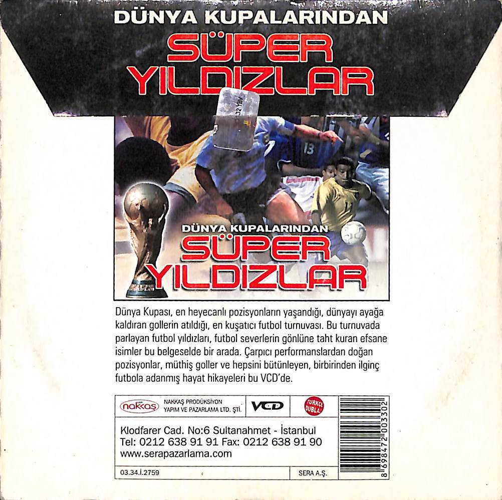Dünya Kupalarından Süper Yıldızlar VCD Film VCD26708 - 2