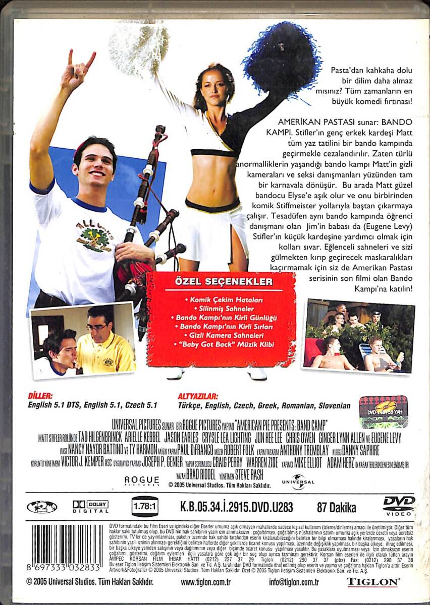 Amerikan Pastası Bando Kampı DVD Film (İkinci El) DVD2437 - 2