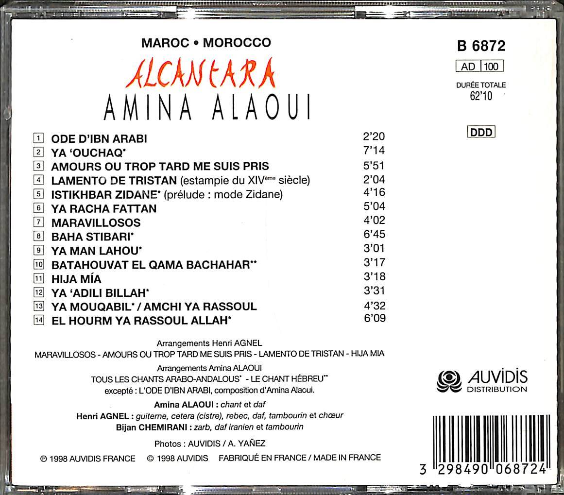 Amina Alaoui - Alcantara CD ( İkinci El) CD4383 - 2