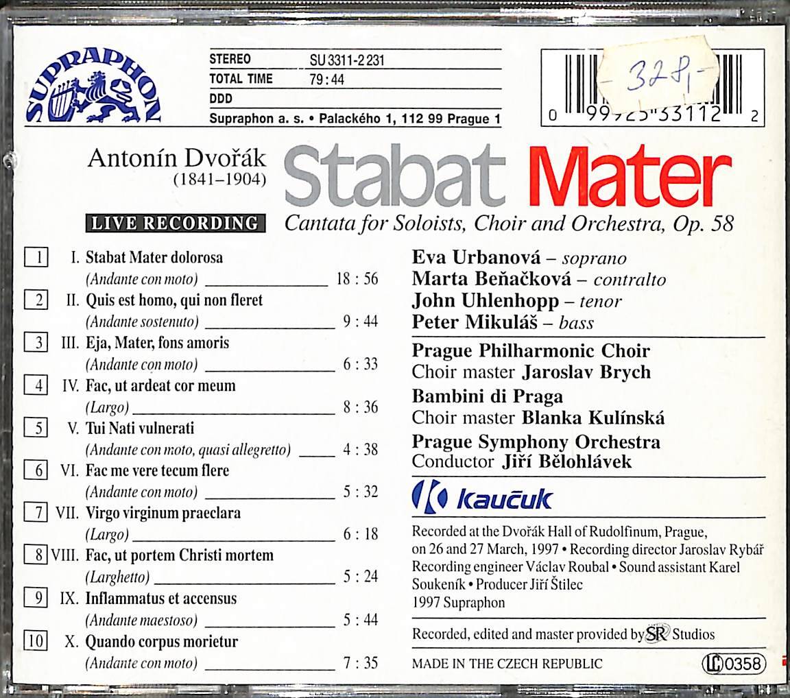 Jir Belohlvek - Stabat Mater CD (İkinci El) CD4384 - 2