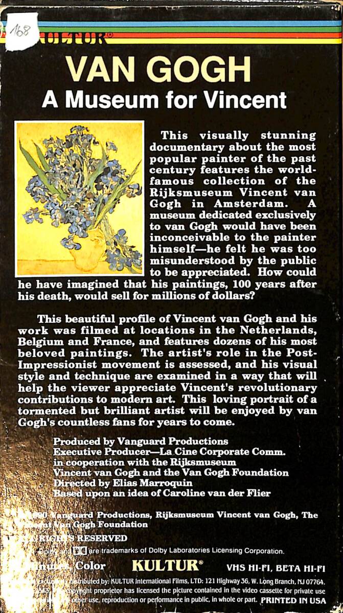 AN GOGH: A Museum for Vincent VHS (İkinci El) DVD2726 - 2