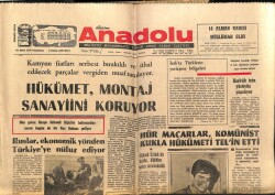 Anadolu Gazetesi 10 Ekim 1970 - Hükümet Montaj Sanayiini Kuruyor GZ66962 - 2
