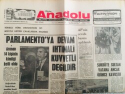 Anadolu Gazetesi 10 Nisan 1972 - Şükrüye Sultan Vatana Ancak Ölünce Kavuştu GZ66748 - 2