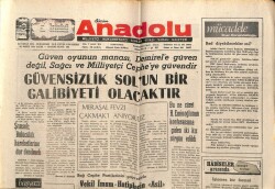 Anadolu Gazetesi 10 Nisan 1975 - Güvensizlik Solun Galibiyeti Olacaktır GZ66676 - 2