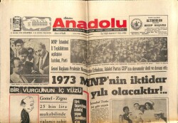 Anadolu Gazetesi 11 Mayıs 1970 - 1973 MNPnin İktidar Yılı Olacaktır GZ66132 - 1