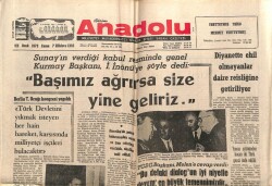 Anadolu Gazetesi 12 Ocak 1973 - Diyanette Ehil Olmayanlar Daire Reisliğine Getiriliyor GZ66764 - 1