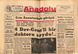 Anadolu Gazetesi 13 Nisan 1971 - Tahir Büyükkörükçü Konya Müftülüğünden Alındı GZ66637 - 1