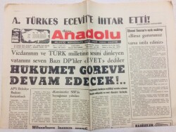 Anadolu Gazetesi 13 Nisan 1975 - Alparslan Türkeş Ecevite İhtar Etti GZ71034 - 1