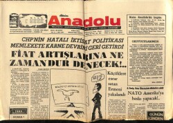 Anadolu Gazetesi 13 Şubat 1975 -Küçüklere Esrar Satan Ermeni Yakalandı GZ66167 - 2