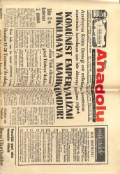 Anadolu Gazetesi 14 Temmuz 1975 - Komünist Emperyalizmi Yıkılmaya Mahkumdur GZ66687 - 2