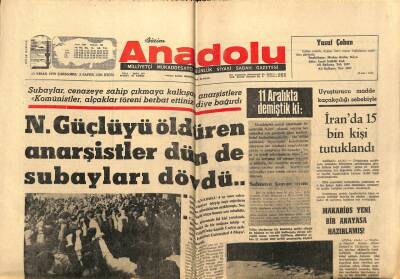 Anadolu Gazetesi 15 Nisan 1970 - Apollo 13 Yarı Yoldan Döndü GZ66145 - 1