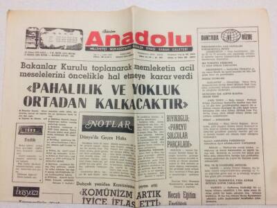 Anadolu Gazetesi 15 Nisan 1975 - Batı Trakyalı Anneler Feryat Ediyor,Yunanlılar Çocuklarımıza Ne Yaptı GZ71033 - 1