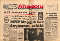 Anadolu Gazetesi 16 Haziran 1971 - Necmettin Erbakan Bütün İddiaları Çürüttü GZ66935 - 1