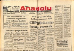 Anadolu Gazetesi 16 Şubat 1975 - CHPli Bakanlar Hesap Verecek GZ66148 - 1
