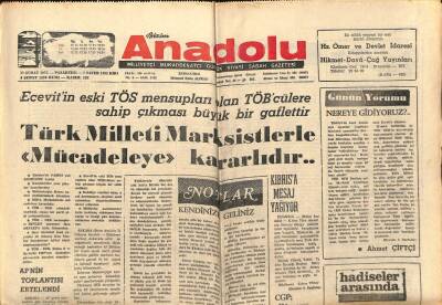 Anadolu Gazetesi 17 Şubat 1975 - Türk Milleti Marksistlerle Mücadeleye Kararlıdır GZ66147 - 2