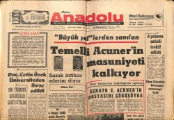 Anadolu Gazetesi 18 Haziran 1971 - İlhan Selçukun Duruşması Savunmaya Kaldı GZ66944 - 1