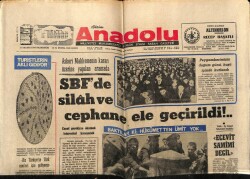 Anadolu Gazetesi 18 Mayıs 1970 - SBFde Silah Ve Cephane Ele Geçirildi GZ66131 - 2