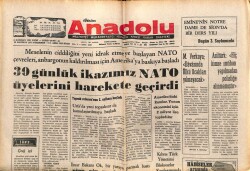 Anadolu Gazetesi 19 Haziran 1975 - 30 Günlük İkazımız Natoyu Harekete Geçirdi GZ66684 - 2