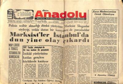 Anadolu Gazetesi 19 Kasım 1975 - Marksistler İstanbulda Yine Olay Çıkardı GZ66827 - 2