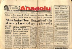 Anadolu Gazetesi 19 Kasım 1975 - Marksistler İstanbulda Yine Olay Çıkardı GZ66827 - 1