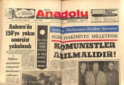 Anadolu Gazetesi 19 Mart 1972 - Komünistler Asılmalıdır GZ66882 - 1