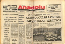 Anadolu Gazetesi 19 Ocak 1974 - Aşırı Solculara Önemli Bakanlıklar Veriliyor GZ66840 - 1