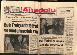 Anadolu Gazetesi 2 Aralık 1972 - Batı Trakyada Feryat Ve Unutulmuşluk Var GZ66615 - 2