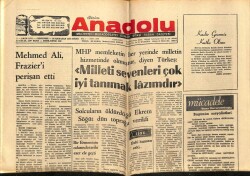 Anadolu Gazetesi 2 Ekim 1975 - Mehmet Ali Frazieri Perişan Etti GZ66135 - 2