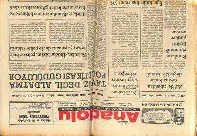 Anadolu Gazetesi 20 Ocak 1974 - Erbakan CHP İle El Ele Verip Hizmet Edeceğiz GZ66839 - 2