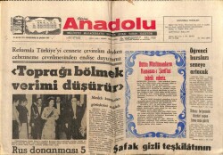 Anadolu Gazetesi 21 Ekim 1971 - Toprağı Bölmek Verimi Düşürür GZ66750 - 1