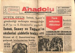 Anadolu Gazetesi 21 Mayıs 1969 - Apollo 10 Ay Yörüngesine Oturuyor GZ66798 - 2