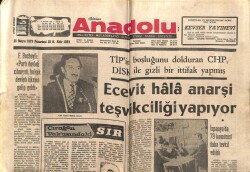 Anadolu Gazetesi 21 Mayıs 1973 - Bülent Ecevit Anarşi Tetikçiliği Yapıyor GZ66776 - 1