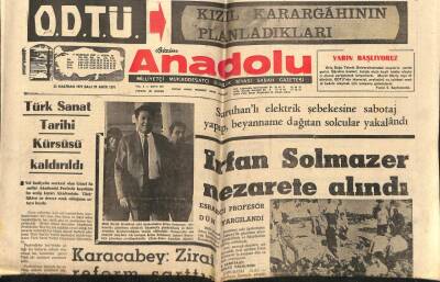 Anadolu Gazetesi 22 Haziran 1971 - İrfan Solmazer Nezarete Alındı GZ66700 - 2