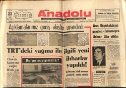 Anadolu Gazetesi 22 Nisan 1969 - TRTdeki Yağma İle İlgili Yeni İhbarlar Yapıldı GZ66917 - 1