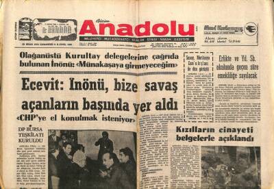 Anadolu Gazetesi 22 Nisan 1972 - Kızılların Cinayeti Belgelerle Açıklandı GZ66633 - 1