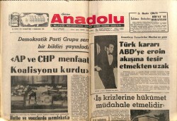 Anadolu Gazetesi 23 Ekim 1971 - AP Ve CHP Menfaat Koalisyonu Kurdu GZ66740 - 1