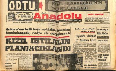 Anadolu Gazetesi 23 Haziran 1971 - Kızıl İhtilalin Planı Açıklandı GZ66701 - 1