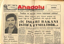 Anadolu Gazetesi 23 Kasım 1975 - İç İşleri Bakanı İstifa Etmelidir GZ66826 - 1