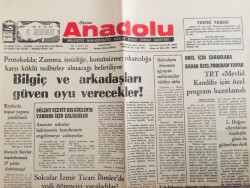Anadolu Gazetesi 23 Mart 1975 - Bilgiç Ve Arkadaşları Güven Oyu Verecekler GZ66670 - 2