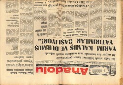 Anadolu Gazetesi 23 Temmuz 1975 - Yarım Kalmış Ve Durmuş Yatırımlar Başlıyor GZ66685 - 1