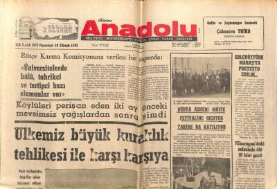 Anadolu Gazetesi 25 Mart 1971 - Kabineye Girecek Bazı İsimler Endişe Veriyor GZ66818 - 2