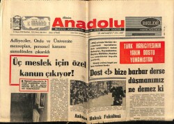 Anadolu Gazetesi 25 Mayıs 1970 - Ankara Hukuk Fakültesi Süresiz Kapatılıyor GZ66126 - 1