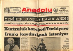 Anadolu Gazetesi 25 Mayıs 1970 - Yeni Bir Komplo Hazırlandı, Kürtçülük Hareketi GZ66129 - 1
