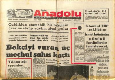 Anadolu Gazetesi 27 Şubat 1972 - Çimento Esnafı Vergi Ve Zamları Protesto Etti GZ97547 - 1