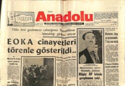 Anadolu Gazetesi 28 Kasım 1969 - EOKA Cinayetleri Törenle Gösterildi GZ66914 - 1
