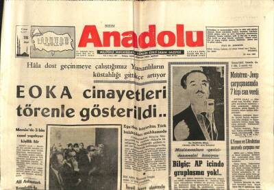 Anadolu Gazetesi 28 Kasım 1969 - EOKA Cinayetleri Törenle Gösterildi GZ66914 - 1